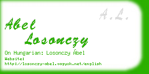 abel losonczy business card
